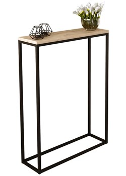 Industrialna konsola czarny+ dąb artisan - Carello 7X ze sklepu Edinos.pl w kategorii Konsole - zdjęcie 185717533