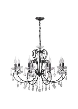 Czarna lampa wisząca glamour - 4X K163 K6-W44 ze sklepu Edinos.pl w kategorii Lampy wiszące - zdjęcie 185717584