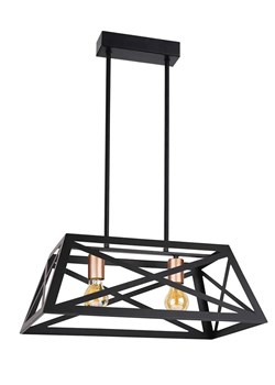 Industrialna czarna lampa wisząca - T025 - Perry ze sklepu Edinos.pl w kategorii Lampy wiszące - zdjęcie 185718312