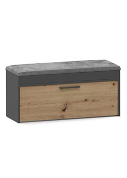Szafka Na Buty Antracyt + Dąb Artisan H6-M76 ze sklepu Edinos.pl w kategorii Zestawy mebli do przedpokoju - zdjęcie 185718374