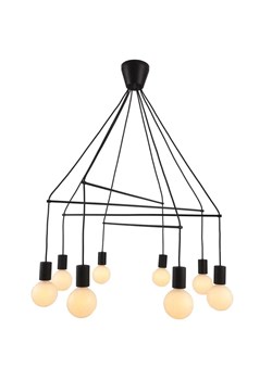Czarna duża lampa loftowa - K166-Palmer ze sklepu Edinos.pl w kategorii Lampy wiszące - zdjęcie 185718424