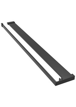 Czarna półka do kabiny prysznicowej 118 cm - Honola 7X ze sklepu Edinos.pl w kategorii Meble łazienkowe - zdjęcie 185718591
