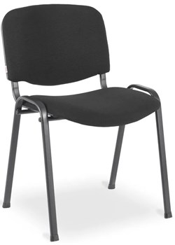 Czarne Konferencyjne Krzesło Sztaplowane Tapicerowane G3-D01 ze sklepu Edinos.pl w kategorii Krzesła - zdjęcie 185718843
