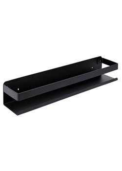 Aluminiowa czarna półka łazienkowa 30 cm - Derix ze sklepu Edinos.pl w kategorii Szafki i regały łazienkowe - zdjęcie 185718974