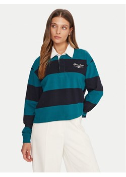 Guess Jeans Polo W5BP06 KCPS1 Beżowy Relaxed Fit ze sklepu MODIVO w kategorii Bluzki damskie - zdjęcie 185719864