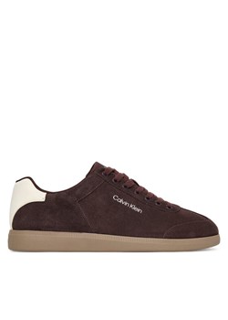 Calvin Klein Sneakersy Low Cupsole Laceup Su HM0HM01946 Bordowy ze sklepu MODIVO w kategorii Buty sportowe męskie - zdjęcie 185719961