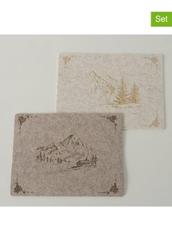 Boltze Podkładki stołowe (2 szt) w kolorze jasnobrązowo-beżowym - 45 x 35 cm ze sklepu Limango Polska w kategorii Podkładki na stół - zdjęcie 185721254