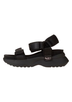 Pepe Jeans FOOTWEAR Sandały w kolorze czarnym ze sklepu Limango Polska w kategorii Sandały damskie - zdjęcie 185721282