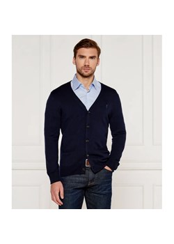 POLO RALPH LAUREN Wełniany kardigan | Slim Fit ze sklepu Gomez Fashion Store w kategorii Swetry męskie - zdjęcie 185722720