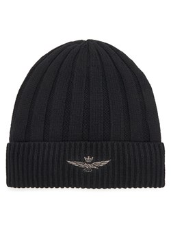 Czapka Aeronautica Militare 252CU0063UL00485 Czarny ze sklepu eobuwie.pl w kategorii Czapki zimowe męskie - zdjęcie 185722973