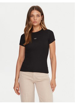 Guess Jeans T-Shirt W5BP45 KA0H1 Czarny Slim Fit ze sklepu MODIVO w kategorii Bluzki damskie - zdjęcie 185724103