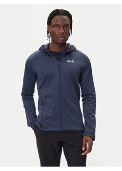 Jack Wolfskin Polar Peak District A65272 Granatowy Regular Fit ze sklepu MODIVO w kategorii Bluzy męskie - zdjęcie 185724104