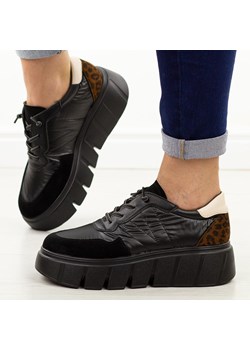 Czarne sneakery damskie Vinceza 58565 ze sklepu suzana.pl w kategorii Buty sportowe damskie - zdjęcie 185724553