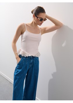 Mohito - Top na ramiączkach - kremowy ze sklepu Mohito w kategorii Bluzki damskie - zdjęcie 185724784