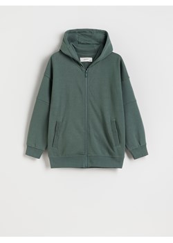 Reserved - Bluza z kapturem - ciemnozielony ze sklepu Reserved w kategorii Bluzy chłopięce - zdjęcie 185724990