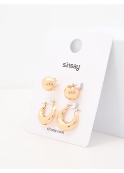 Sinsay - Kolczyki 2 pack - złoty ze sklepu Sinsay w kategorii Kolczyki - zdjęcie 185725441