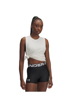 Damski top treningowy Under Armour UA Varsity Tank - beżowy ze sklepu Sportstylestory.com w kategorii Bluzki damskie - zdjęcie 185726360