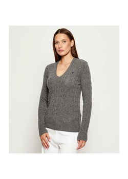 POLO RALPH LAUREN Wełniany sweter KIMBERLY | Slim Fit | z dodatkiem kaszmiru ze sklepu Gomez Fashion Store w kategorii Swetry damskie - zdjęcie 185726502