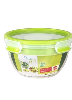 Emsa Pojemnik &quot;Clip &amp; Go&quot; w kolorze zielonym na sałatkę - 1 l ze sklepu Limango Polska w kategorii Pojemniki kuchenne - zdjęcie 185728020