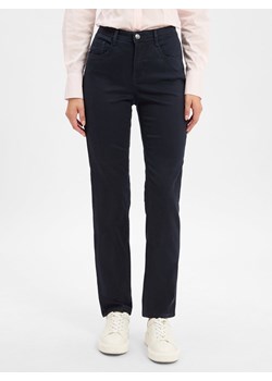 BRAX Spodnie - Mary Kobiety Lyocell granatowy jednolity ze sklepu vangraaf w kategorii Spodnie damskie - zdjęcie 185728250