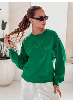 Bluza damska CALIFORNIA DREAM zielona Dstreet BY1196 ze sklepu DSTREET.PL w kategorii Bluzy damskie - zdjęcie 185728291