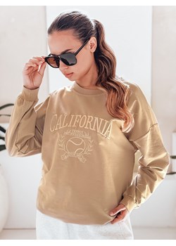Bluza damska CALIFORNIA DREAM beżowa Dstreet BY1194 ze sklepu DSTREET.PL w kategorii Bluzy damskie - zdjęcie 185728292