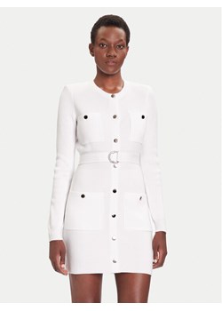 Liu Jo Sukienka dzianinowa MF5371 MS99E Biały Slim Fit ze sklepu MODIVO w kategorii Sukienki - zdjęcie 185729873