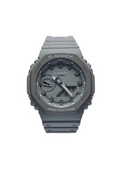 G-Shock Zegarek GA-2110ET-8AER Szary ze sklepu MODIVO w kategorii Zegarki - zdjęcie 185729881
