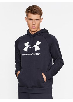 Under Armour Bluza Ua Rival Fleece Logo Hd 1379758 Czarny Loose Fit ze sklepu MODIVO w kategorii Bluzy męskie - zdjęcie 185731050