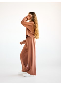 Reserved - Spodnie wide leg - brązowy ze sklepu Reserved w kategorii Spodnie dziewczęce - zdjęcie 185732020