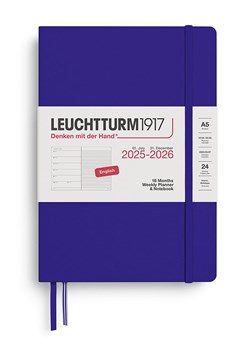 LEUCHTTURM1917 Notatnik w kolorze granatowym z kalendarzem - A5 ze sklepu Limango Polska w kategorii Akcesoria biurowe - zdjęcie 185733553