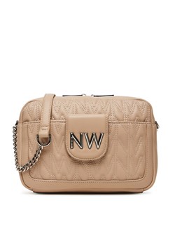 Torebka Nine West CEO-Astoria-Allure-01-LX10166 Beżowy ze sklepu eobuwie.pl w kategorii Listonoszki - zdjęcie 185733624