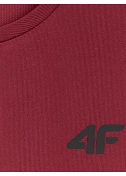 Męski tank top treningowy 4F 4FWAW25TFSLM574 - czerwony ze sklepu Sportstylestory.com w kategorii T-shirty męskie - zdjęcie 185736763
