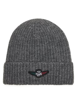 Czapka Aeronautica Militare 252CU0034UL00451 Szary ze sklepu eobuwie.pl w kategorii Czapki zimowe męskie - zdjęcie 185736900