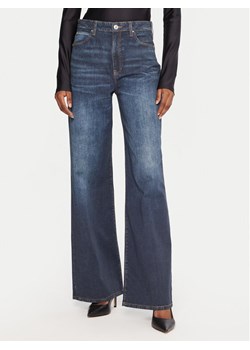 Guess Jeansy W5YA1A D0213 Granatowy Wide Leg ze sklepu MODIVO w kategorii Jeansy damskie - zdjęcie 185737443