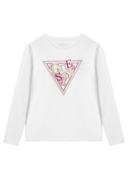 Guess Bluzka J5BI13 J1314 Biały Regular Fit ze sklepu MODIVO w kategorii Bluzki dziewczęce - zdjęcie 185737554