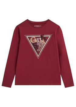 Guess Bluzka J5BI13 J1314 Czerwony Regular Fit ze sklepu MODIVO w kategorii Bluzki dziewczęce - zdjęcie 185737662