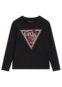 Guess Bluzka J5BI13 J1314 Czarny Regular Fit ze sklepu MODIVO w kategorii Bluzki dziewczęce - zdjęcie 185737720