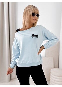 bluza bronte błękitna one size ze sklepu UBRA w kategorii Bluzy damskie - zdjęcie 185739772
