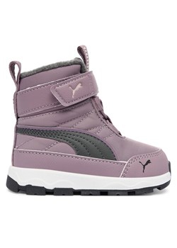 Puma Śniegowce Evolve Boot Ac+ Inf 392646 09 Fioletowy ze sklepu MODIVO w kategorii Buty zimowe dziecięce - zdjęcie 185741421