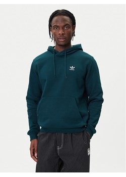 adidas Bluza Trefoil Essentials JZ3589 Zielony Regular Fit ze sklepu MODIVO w kategorii Bluzy męskie - zdjęcie 185741452