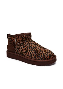 UGG Skórzane śniegowce CLASSIC ULTRA MINI CASPIAN | z dodatkiem wełny ze sklepu Gomez Fashion Store w kategorii Śniegowce damskie - zdjęcie 185742211