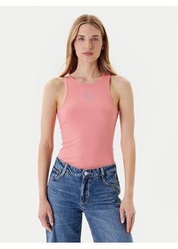 Guess Top W5GP57 KCV52 Różowy Regular Fit ze sklepu MODIVO w kategorii Bluzki damskie - zdjęcie 185745420