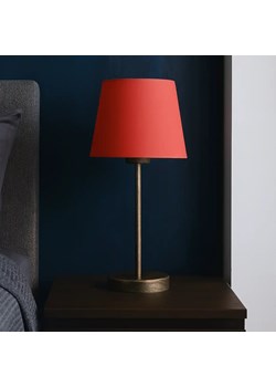 Elegancka lampka nocna biurkowa stołowa do sypialni SIENA z czerwonym abażurem ze sklepu Lysne w kategorii Lampy stołowe - zdjęcie 185745632