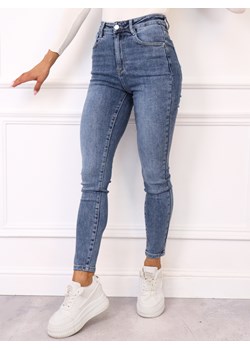 SPODNIE JEANSOWE SKINNY Z WYSOKIM STANEM ze sklepu olika.com.pl w kategorii Jeansy damskie - zdjęcie 185746923
