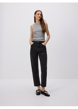 Reserved - Jeansy mom fit - szary ze sklepu Reserved w kategorii Jeansy damskie - zdjęcie 185748210