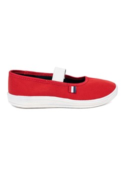 Shelvt Lekkie czerwone buty z elastycznym paskiem ze sklepu ButyModne.pl w kategorii Trampki dziecięce - zdjęcie 185748640