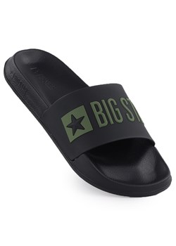 Klapki męskie plażowe basenowe czarne Big Star SS174359 ze sklepu ButyModne.pl w kategorii Klapki męskie - zdjęcie 185748683