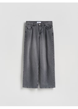 Reserved - Jeansy wide leg - szary ze sklepu Reserved w kategorii Jeansy damskie - zdjęcie 185750391