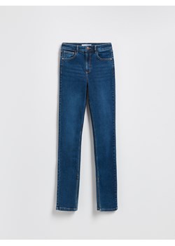 Reserved - Jeansy slim fit z rozcięciem - granatowy ze sklepu Reserved w kategorii Jeansy damskie - zdjęcie 185750482